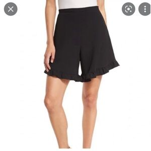 See By Chloe Black Ruffle Hem Shorts Size 36
